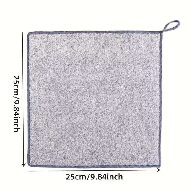 6 Pack Microfiber Face Towels Bamboo Charcoal Face Cloth