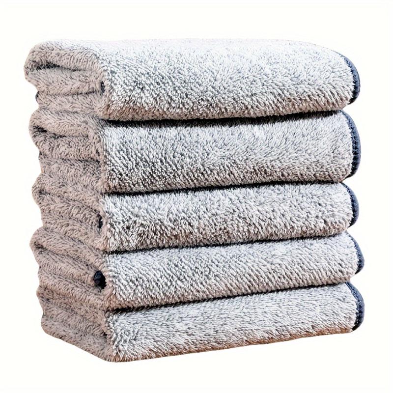 6 Pack Microfiber Face Towels Bamboo Charcoal Face Cloth