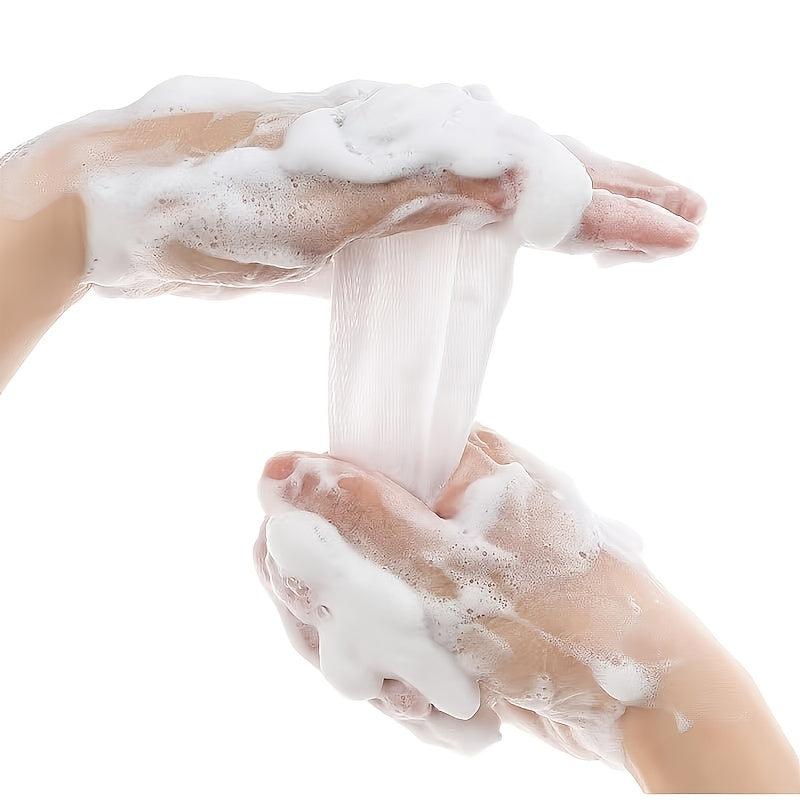 5pcs Exfoliating Mesh Soap Saver Pouch Bag Face Cleansing Nets Pouch