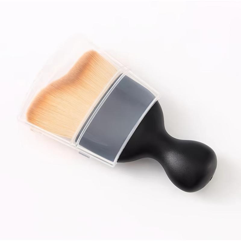 1pc Foundation Brush With Cover Portable Makeup Brush Gift
