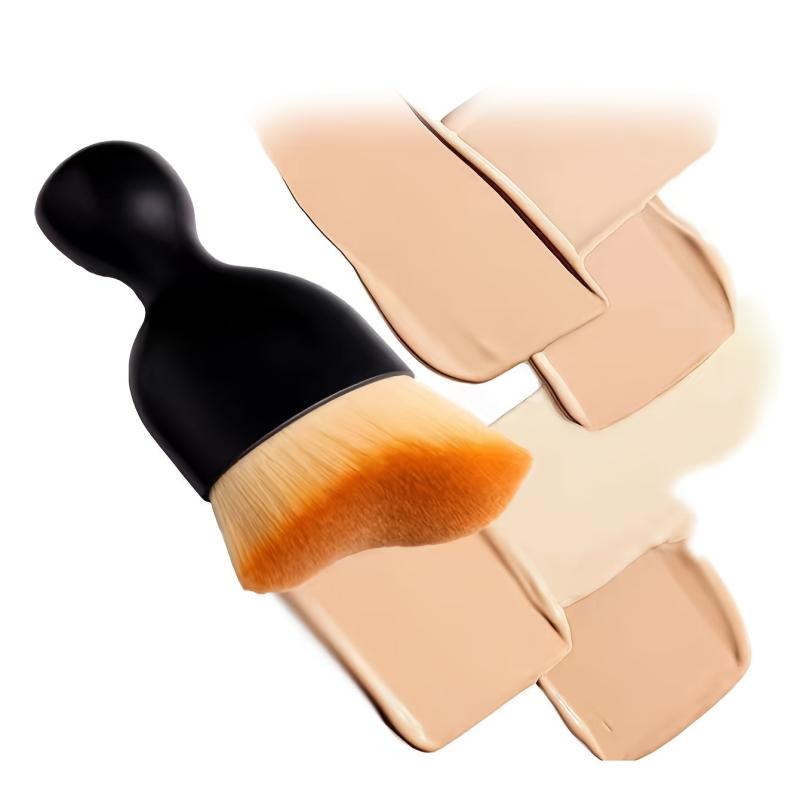 1pc Foundation Brush With Cover Portable Makeup Brush Gift