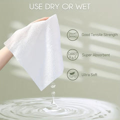 120 Disposable Face Towels for Sensitive Skin Makeup Removal