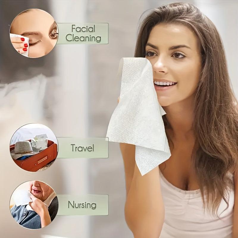 120 Disposable Face Towels for Sensitive Skin Makeup Removal