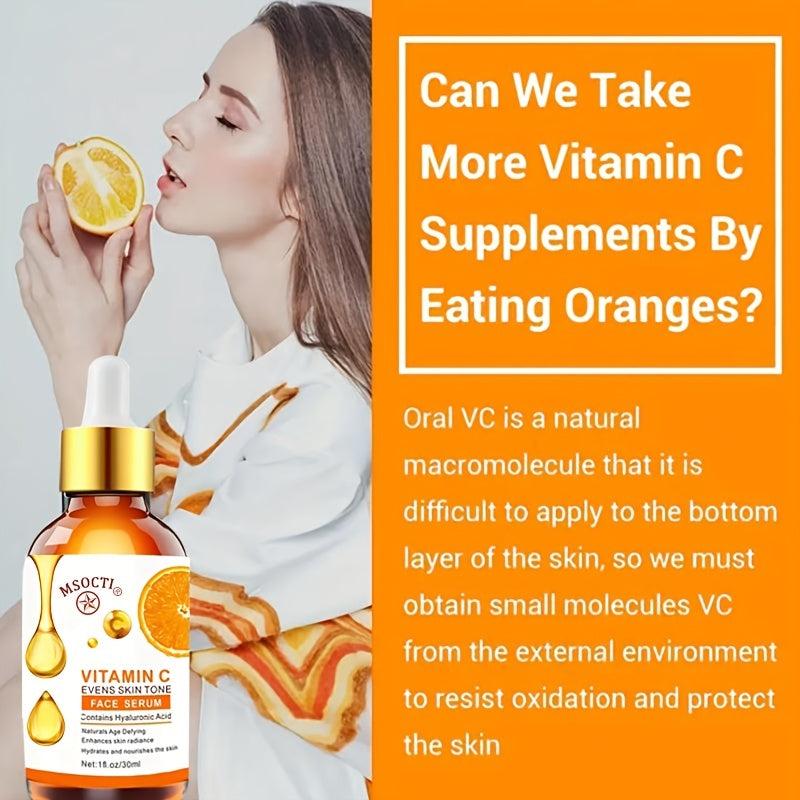 Vitamin C Face Serum with Hyaluronic Acid - Anti-Aging Skin Care