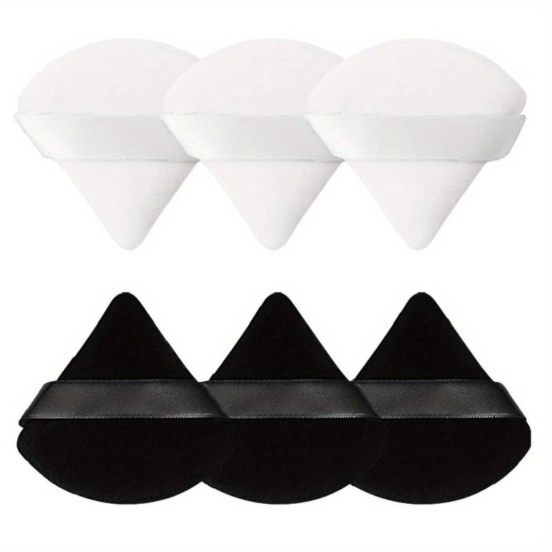 Soft Plush Powder Puff for Loose Powder & Liquid Cosmetic, 12 Pcs