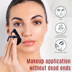 Soft Plush Powder Puff for Loose Powder & Liquid Cosmetic, 12 Pcs