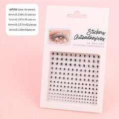 165 Pcs Eye & Face Acrylic Crystal Sticker Makeup Party Halloween Cosplay