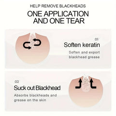 60PCS Bamboo Charcoal Blackhead Absorbing Mask