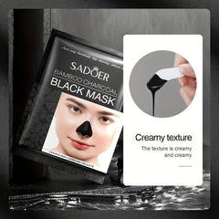 60PCS Bamboo Charcoal Blackhead Absorbing Mask