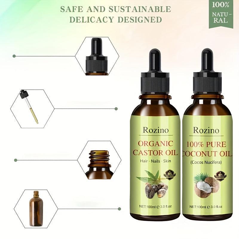 100ml Organic Coconut Oil for Face Body Hair