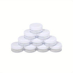 10pcs Small Round Sample Containers With Lids - Cosmetic Jars