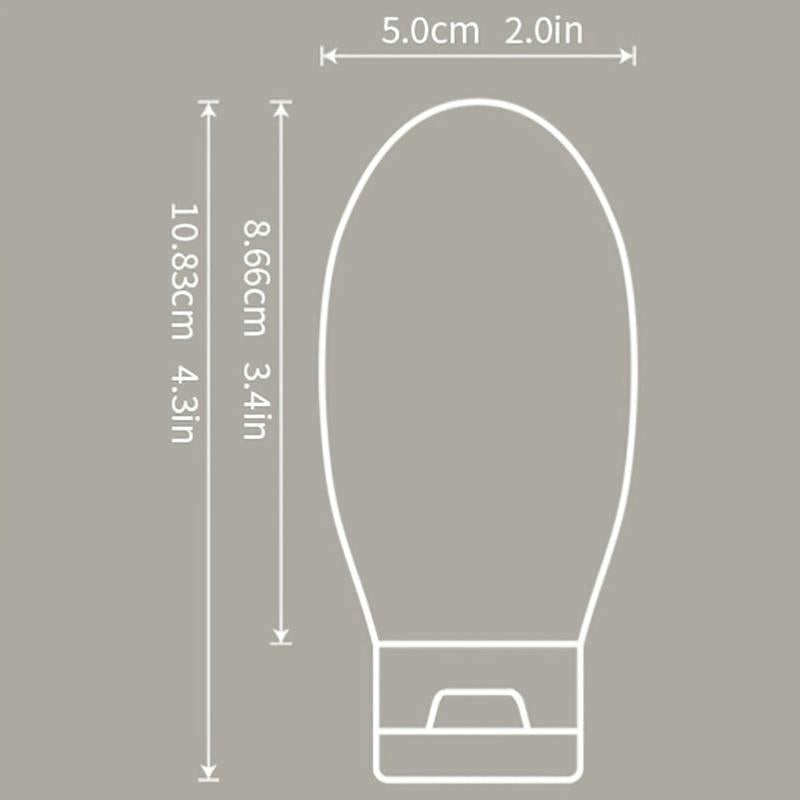 3 Refillable Silicone Bottles Leak Proof for Travel Toiletries