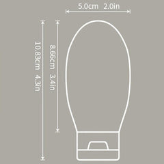 3 Refillable Silicone Bottles Leak Proof for Travel Toiletries