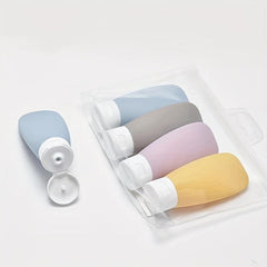 4pcs Travel Bottles Set Refillable Cosmetic Containers for Toiletries