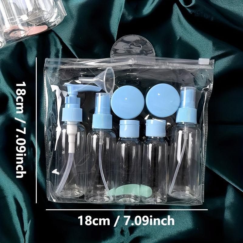 9pcs Travel Bottle Set Cosmetic Containers Lotion Toner Travel Accessories