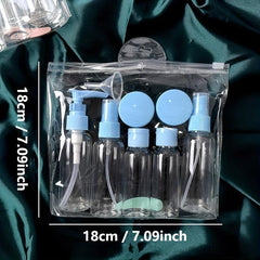 9pcs Travel Bottle Set Cosmetic Containers Lotion Toner Travel Accessories