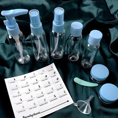 9pcs Travel Bottle Set Cosmetic Containers Lotion Toner Travel Accessories