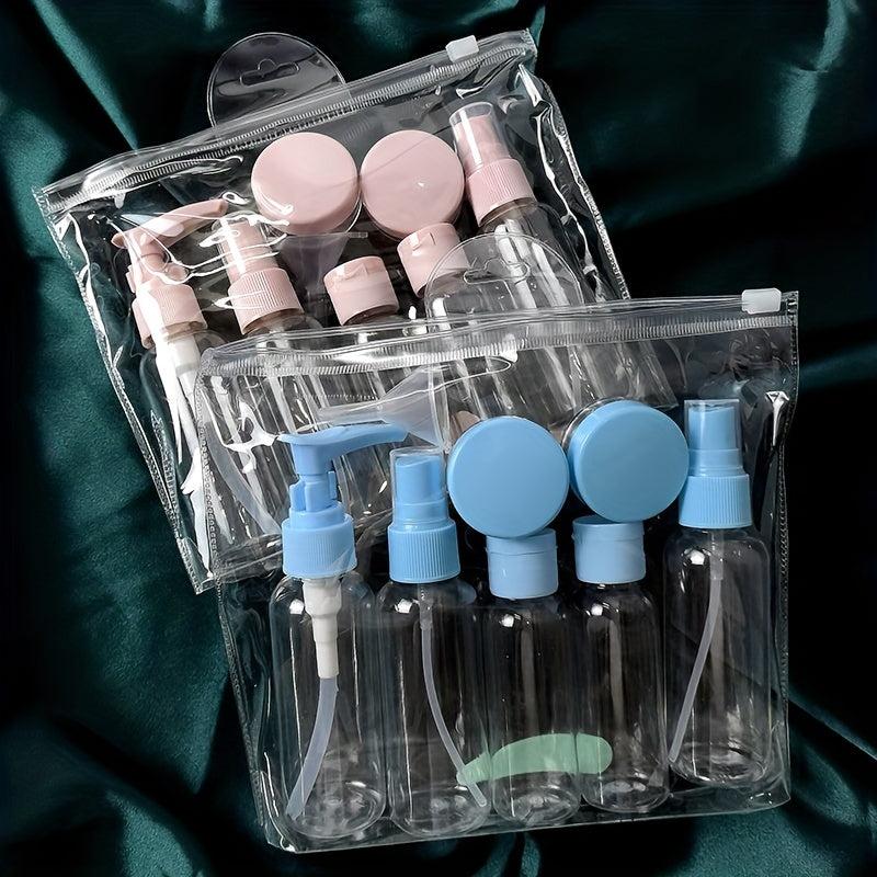 9pcs Travel Bottle Set Cosmetic Containers Lotion Toner Travel Accessories