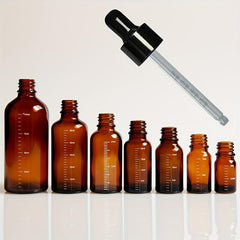 Amber Glass Graduated Dropper Bottle for Essential Oils