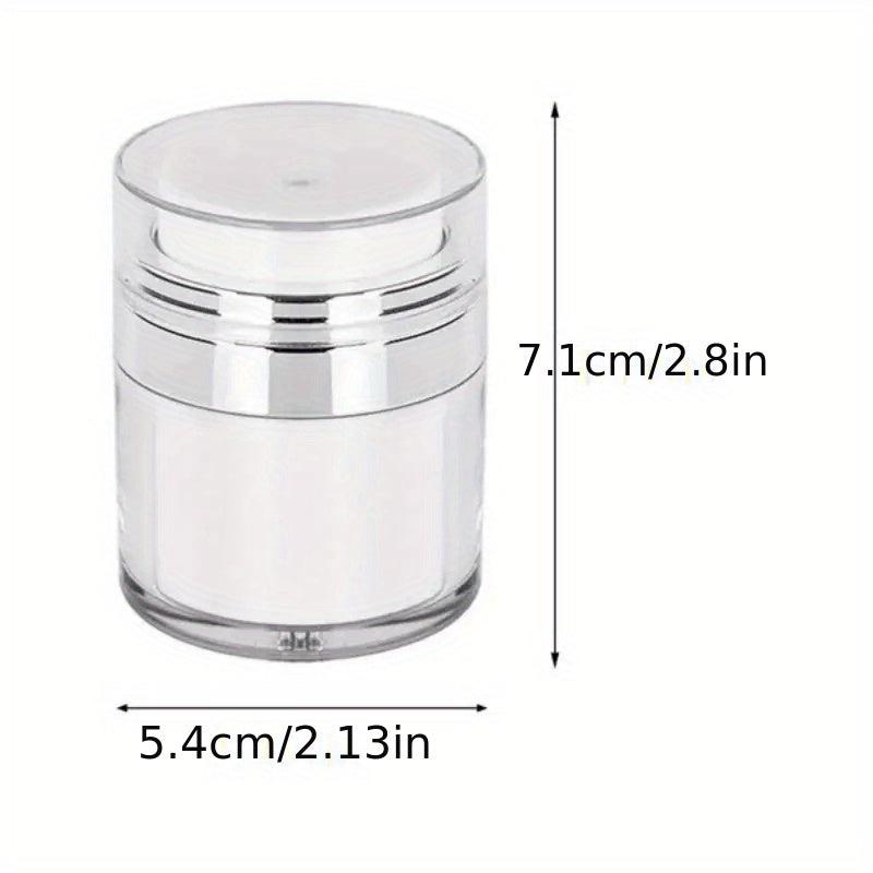 Airless Pump Jar Refillable Cream Jar Vacuum Bottle Squeeze Lotion Jar