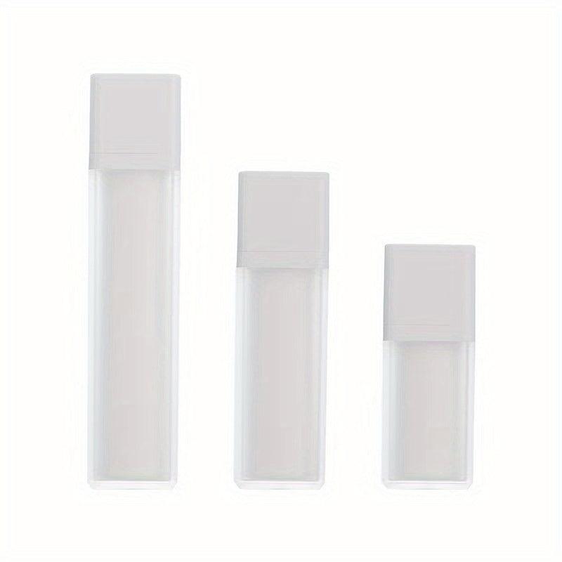 Double Layer Vacuum Cream Jar 15ml 30ml 50ml Frosted Square Rotary Bottle
