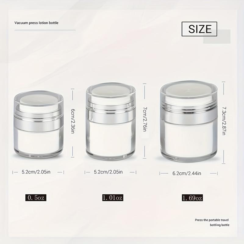 30ml Airless Pump Jar Empty Cosmetic Container Portable Lotion Dispenser Bottles