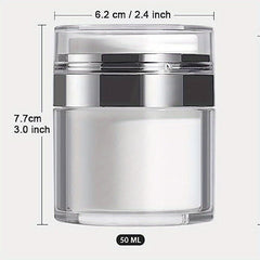 Airless Pump Jars Set for Makeup with Lid