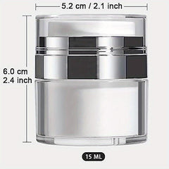 Airless Pump Jars Set for Makeup with Lid