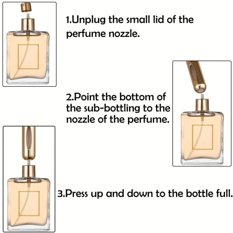 5pcs Refillable Perfume Atomizer Bottle Portable Spray Bottle 5ml 0 2oz