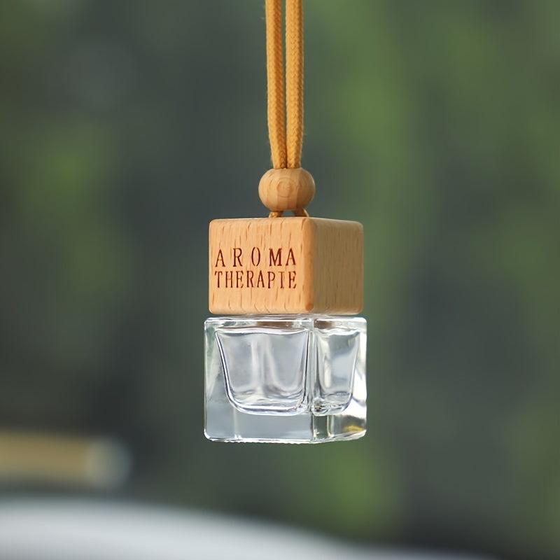 Car Hanging Glass Bottle Refillable Essential Diffuser Air Freshener Ornament