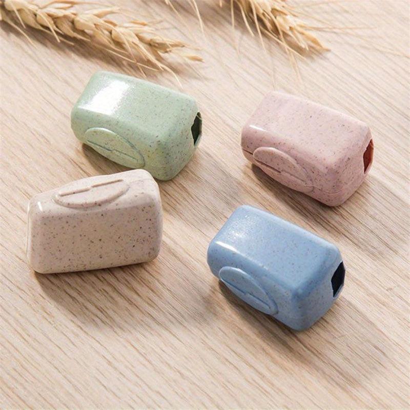 4pcs Toothbrush Head Cap Cover Case Protector for Travel Hiking Camping