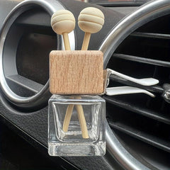 Heart Shape Car Aromatherapy Bottle 6ML Square Glass Perfume Bottle for Car