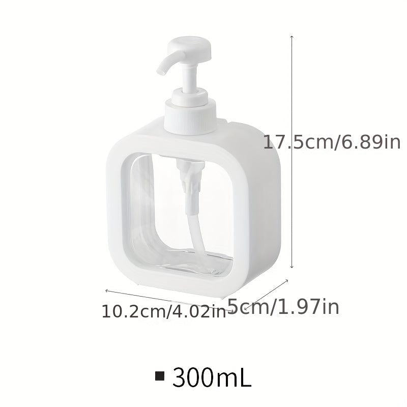 Clear Plastic Lotion Dispenser Pump Bottle, 300ml 500ml