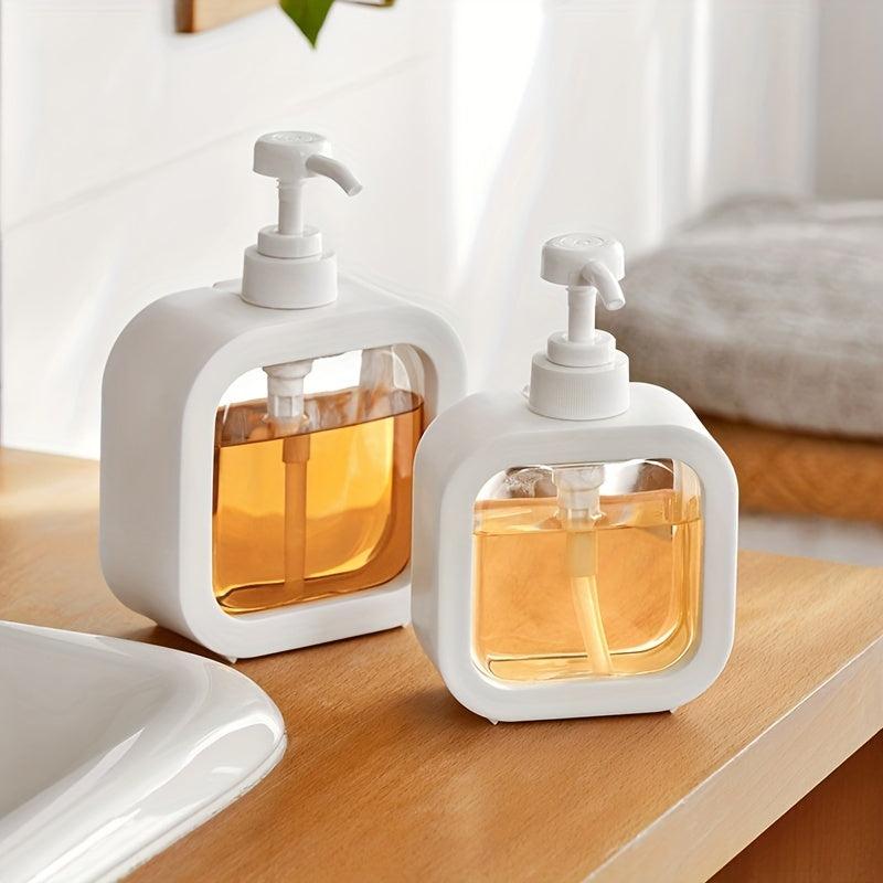 Clear Plastic Lotion Dispenser Pump Bottle, 300ml 500ml