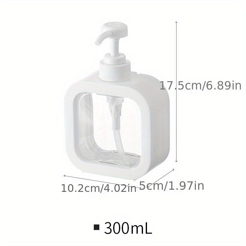Clear Plastic Lotion Dispenser Pump Bottle, 300ml 500ml