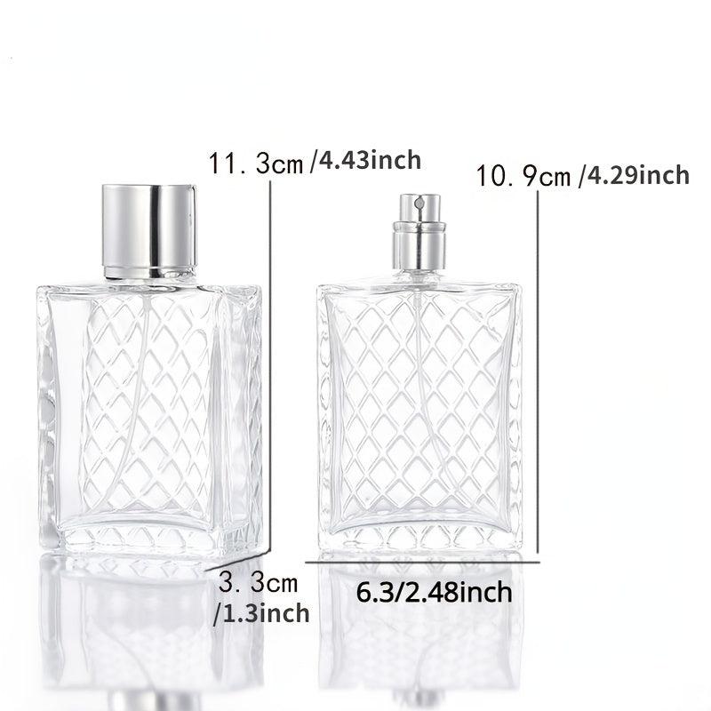 100ml Refillable Spray Perfume Bottle Clear Glass Essential Container