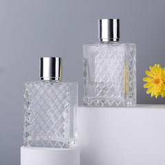 100ml Refillable Spray Perfume Bottle Clear Glass Essential Container