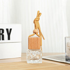 Car Aromatherapy Empty Glass Bottle Pendant Essential Diffuser Clear Refillable