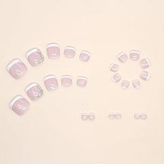 French Broken Diamond Foot Model Nail Powder