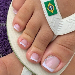 French Broken Diamond Foot Model Nail Powder
