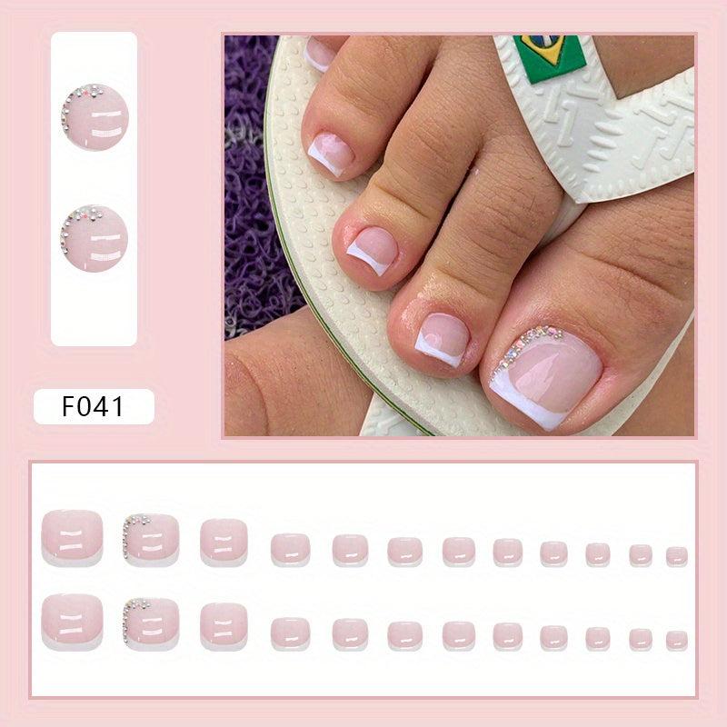 French Broken Diamond Foot Model Nail Powder