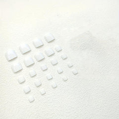 24pcs Glossy False Toenails Full Cover Easy to Apply and Remove