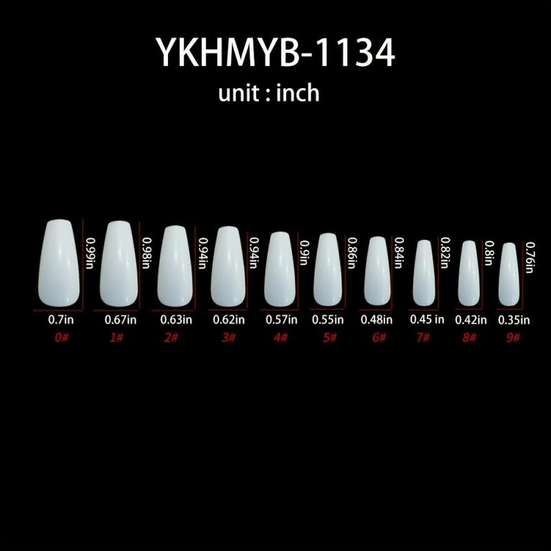 24 pcs Gradient Press On Nails Full Cover Coffin Designs Easy to Apply