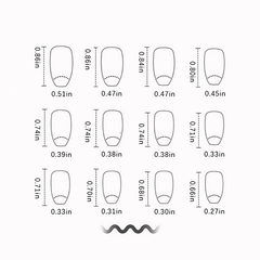 Glossy Pink Press On Nails Reusable French False Nails for Women