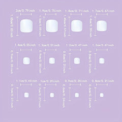 Glitter Flower Toenails w/ Rhinestones - Short Square