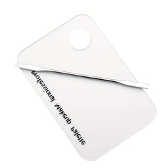 2pcs Makeup Mixing Palette With Stick Kit Stainless Steel Mixing Tray