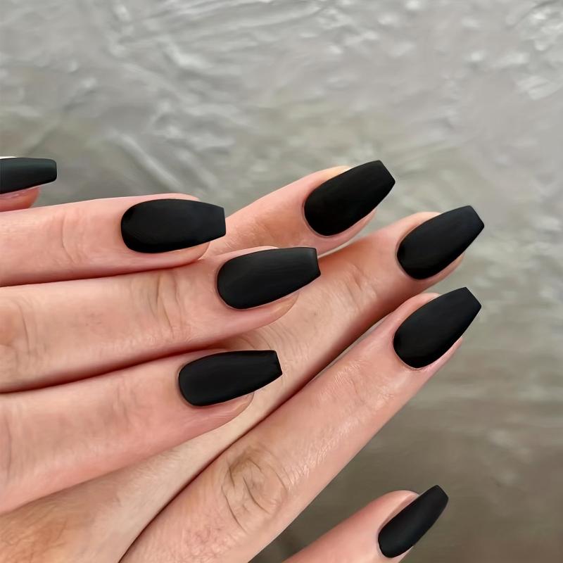 Ballerina Coffin Nail Press Ons Matte Acrylic for Halloween
