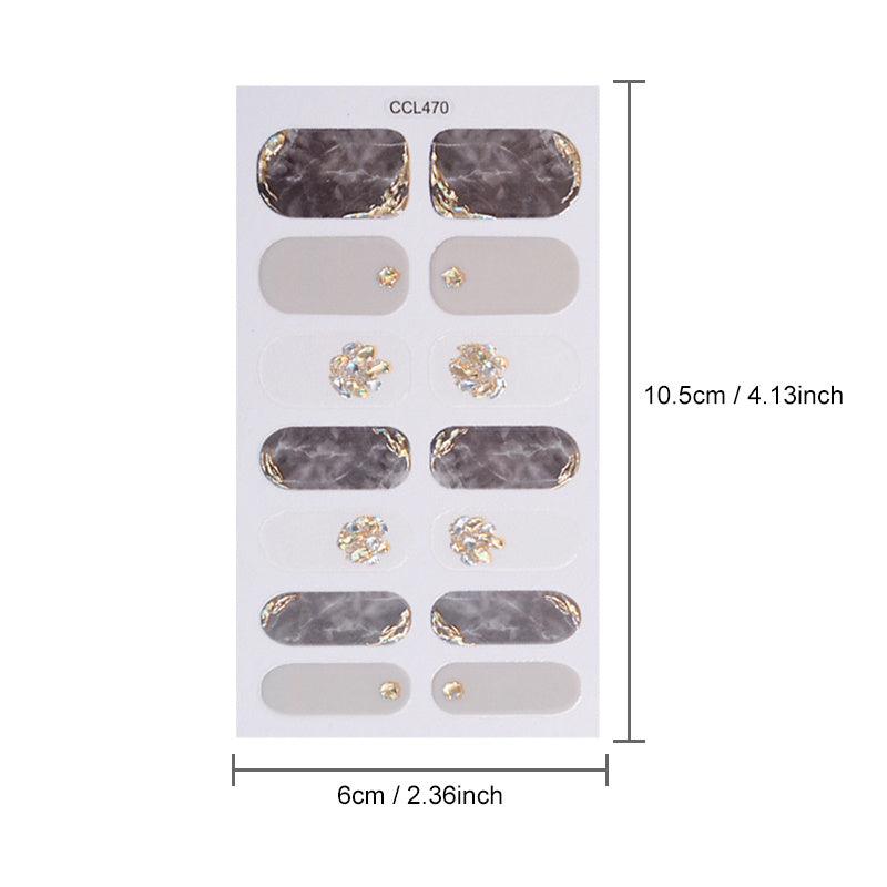 Y2K Nail Strips Glossy Full Wraps Nail Sticker