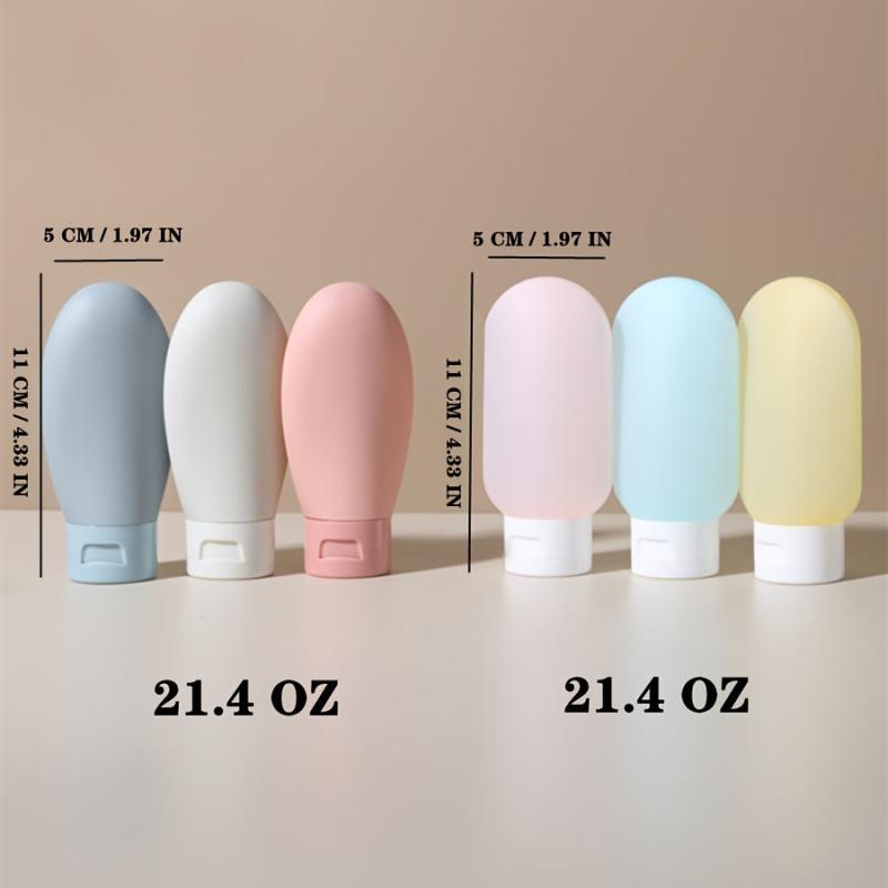 3pcs Leak Proof Travel Bottles for Toiletries 2 14oz Containers BPA-Free