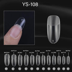 240 pcs Matte Medium Almond Acrylic Press On Nails Set